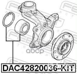 Подшипник ступичный передний 42x82x36 DAC428200