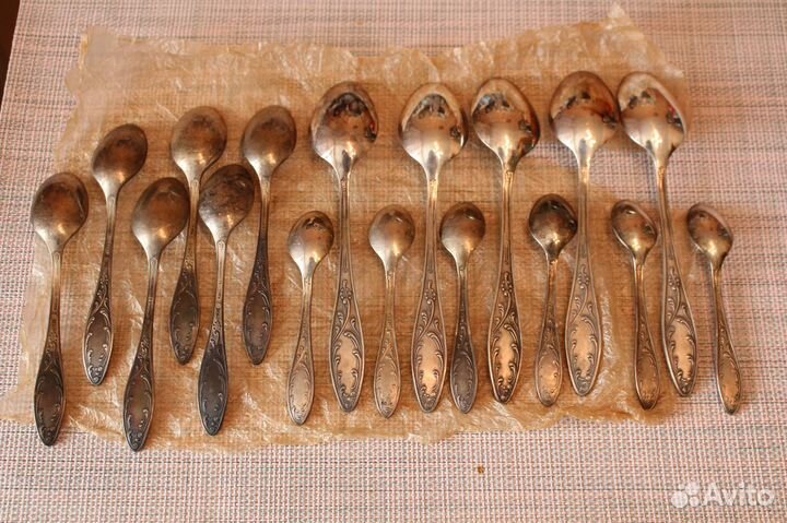 Десертные,чайные,кофейны ложки серебрение мельхиор