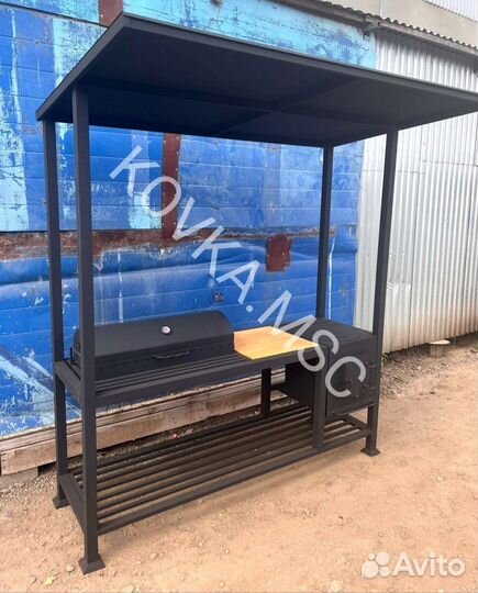 Мангал с крышей