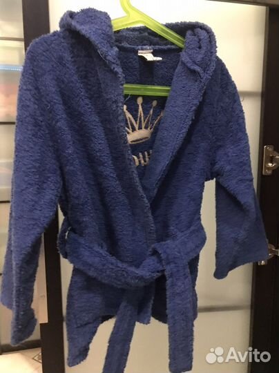 Халат с именной вышивкой детский