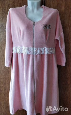 Халат велюровый женский