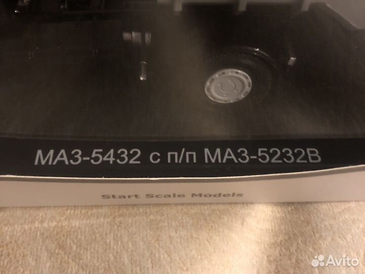 Модель маз 5432 с полуприцепом 5232В