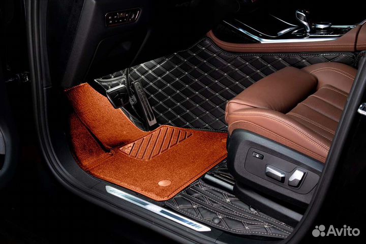 3D Коврики BMW X5 Экокожа Салон Багажник