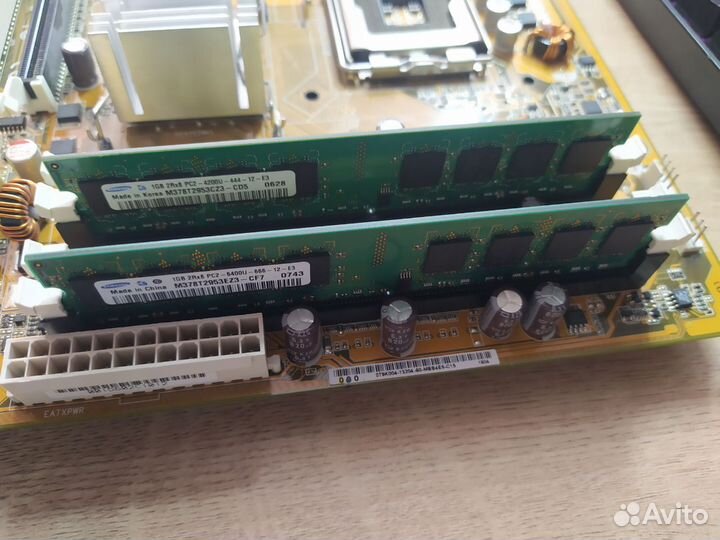 Комплект материнская плата+память+жд+бп+куллер