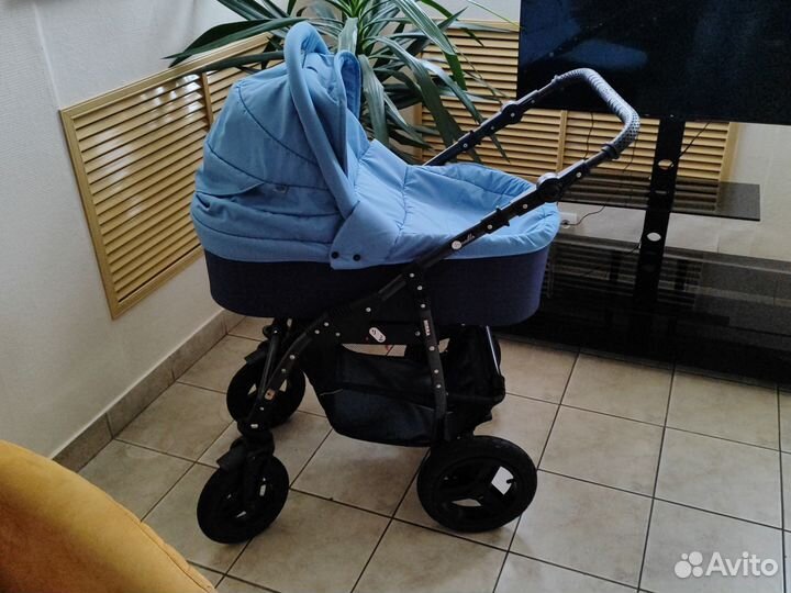 Коляска-люлька Sevillababy Mirra Голубой-Синий