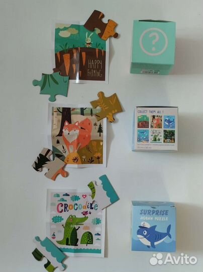 Пазл детский деревянный картонный головоломка