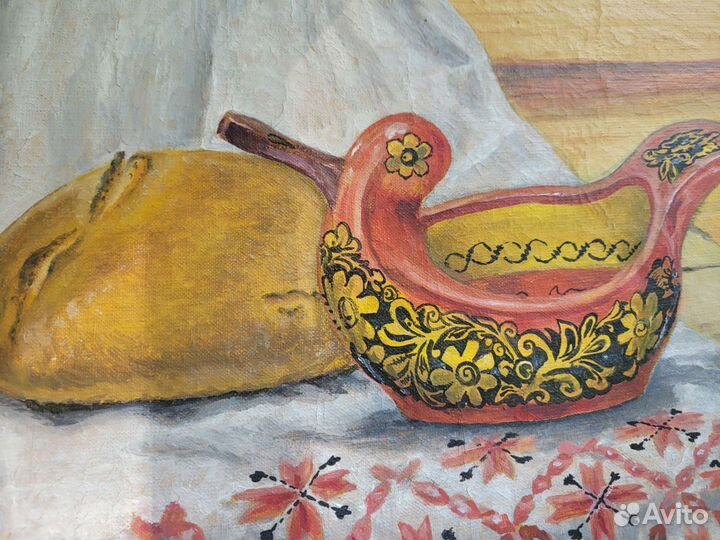 Картина в стиле славянского быта