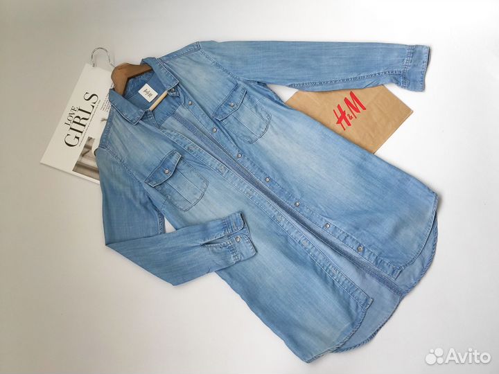 Платье рубашка hm 42 44