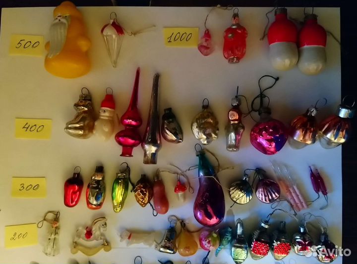 Елочные игрушки из наборов 