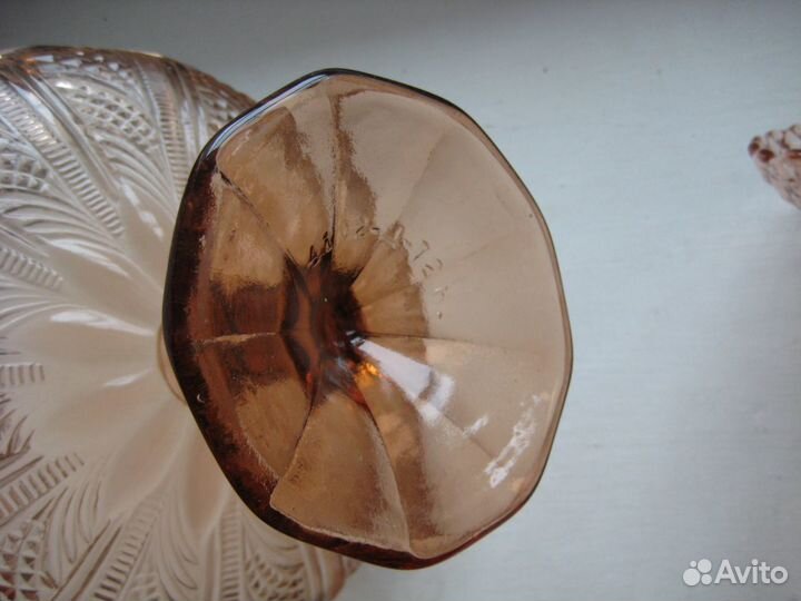 Фруктовницы карамельное стекло СССР