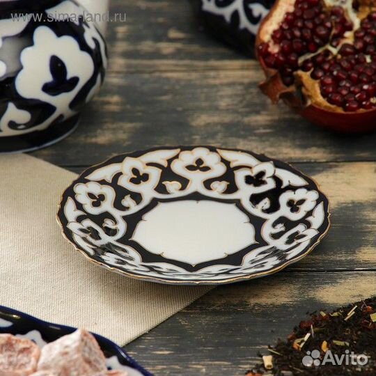 Тарелка круглая «Пахта в золоте», 16 см