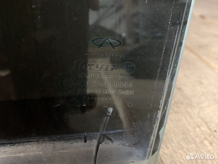 Стекло двери заднее левое chery tiggo t11