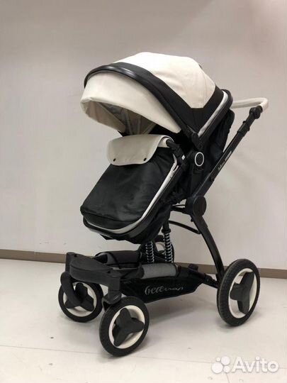 Коляска 3в1 Belecoo трансформер черно-белая новая