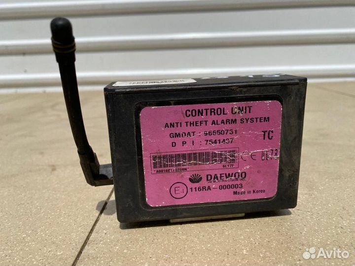 Блок управления сигнализации Chevrolet Авео Т250