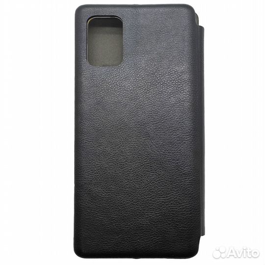 Чехол для Samsung Galaxy A41 кожа/визитница черный