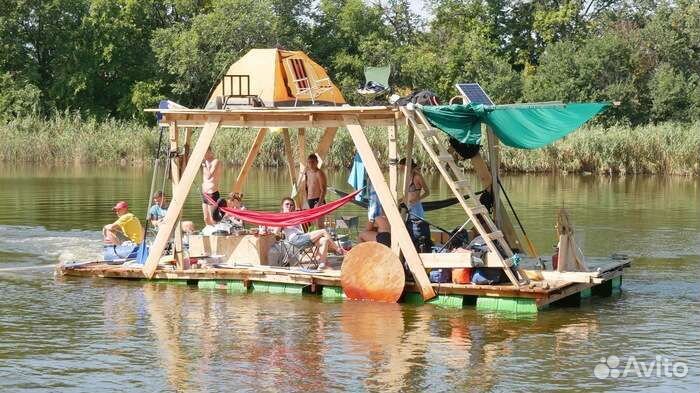 Изготовление плотов для сплава