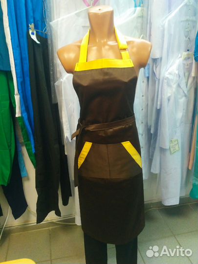 Фартук бармена из грязе-водооталкивающей ткани