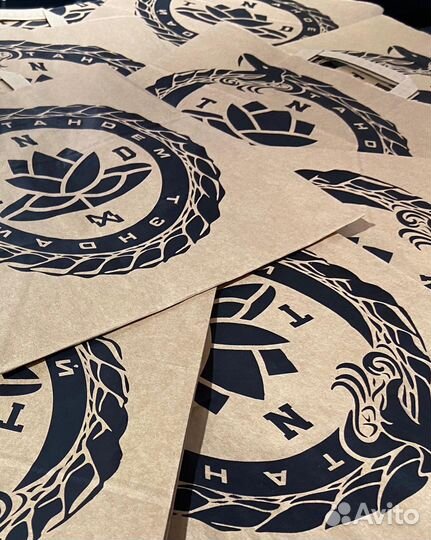 Печать на пакетах, крафт пакетах, zip lock