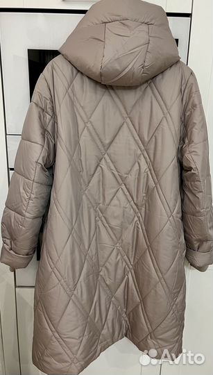 Пуховик верблюжья шерсть р.58р.60