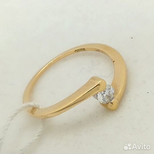 Кольцо / размер 16,5 / 1,72г / Золото585 / бриллиа