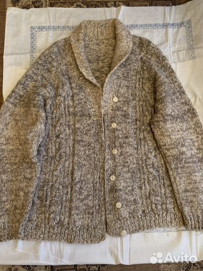 Кофта шерсть с пухом ручной работы