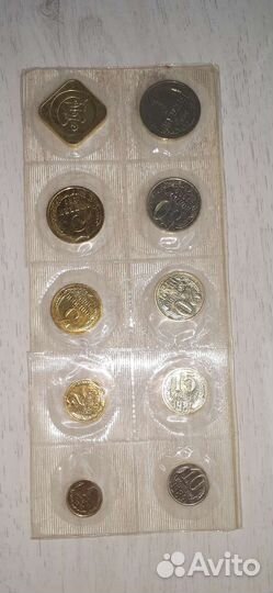 Годовой набор монет СССР 1989