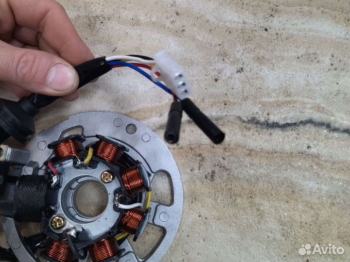 Статор генератора скутер Stels 1e40qmb