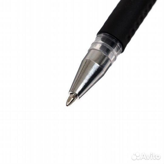 Ручка гелевая, 0.5 мм, чёрный стержень, 5 шт