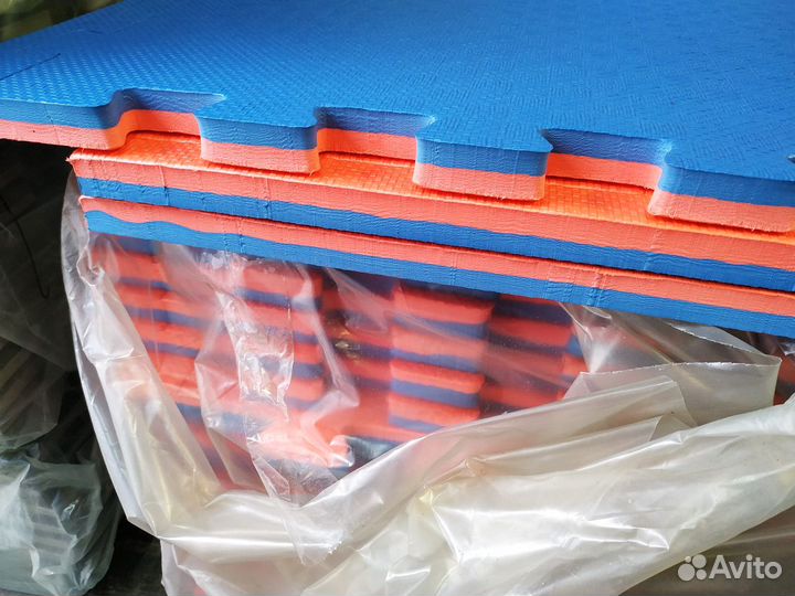 Будо-маты EVA красно-синие 20 мм