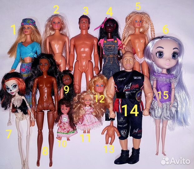 Куклы Барби, Кены разные