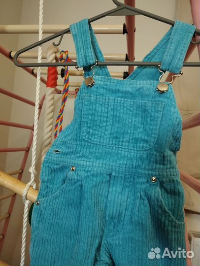 Вельветовый полукомбинезон 80 86