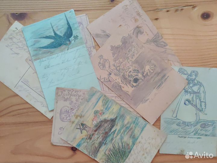 Почтовые карточки военные австрийские старинные