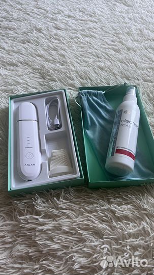 Прибор для ультразвуковой чистки лица+гель