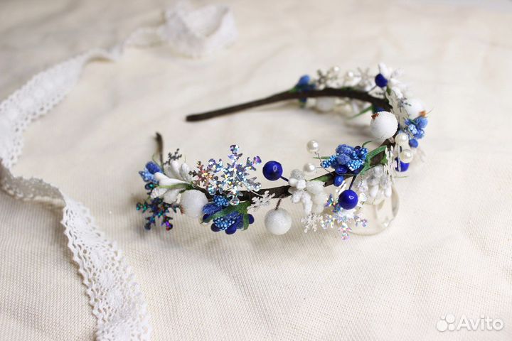 Ободок «Снежинка». Новый