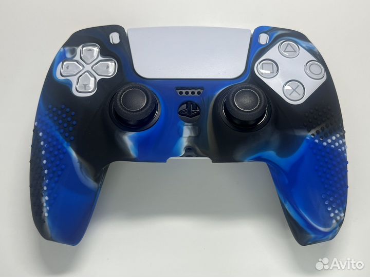 Чехол для геймпада PS5 (Сине-Черный)