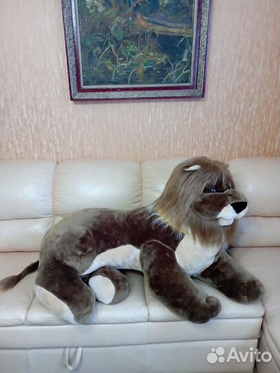 Большая мягкая игрушка Лев