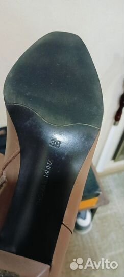 Демисезонные женские сапоги 38 натуральная кожа