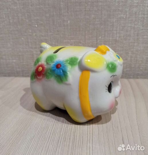 Свинка копилка фарфор