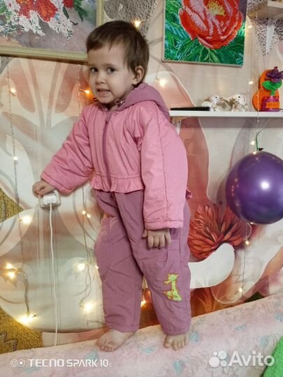 Комбинезон демисезонный 86-90 для девочки