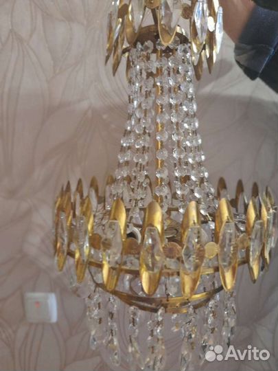 Люстра хрустальная чехия