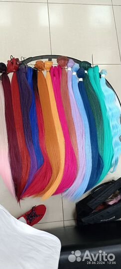 Цветные пряди нарастить