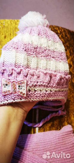 Комплект шапка, шарф