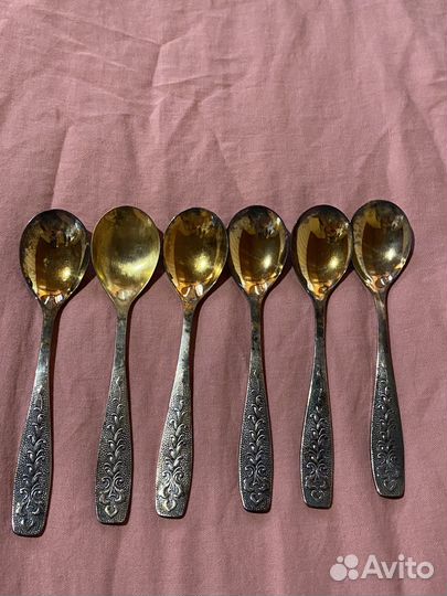 Ложки с золотым напылением