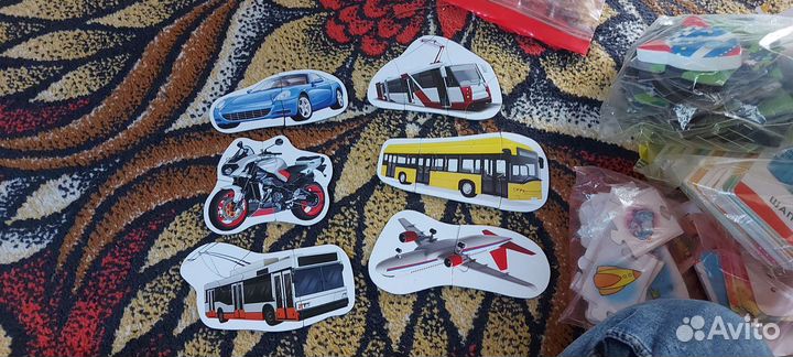 Развивающие карточки, пазлы