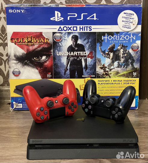 Sony Playstation 4 Slim + 150 игр