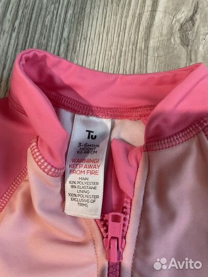 Купальники на девочку 0+ 6м 12м