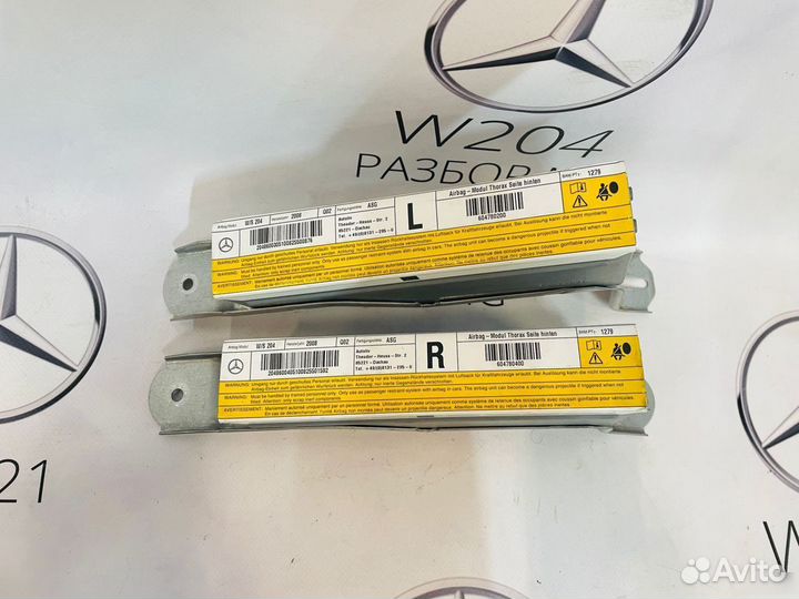 Подушка безопасности боковая Mercedes w204