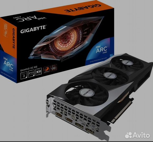 Видеокарта gigabyte Intel Arc A380 gaming OC 6g