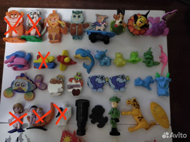 Игрушки из киндера 90х