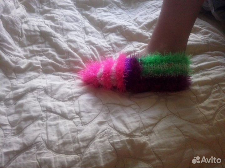 Вязаные домашние тапочки 37-45